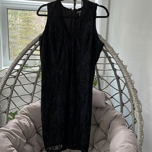 Le Chateau Lace Black Dress